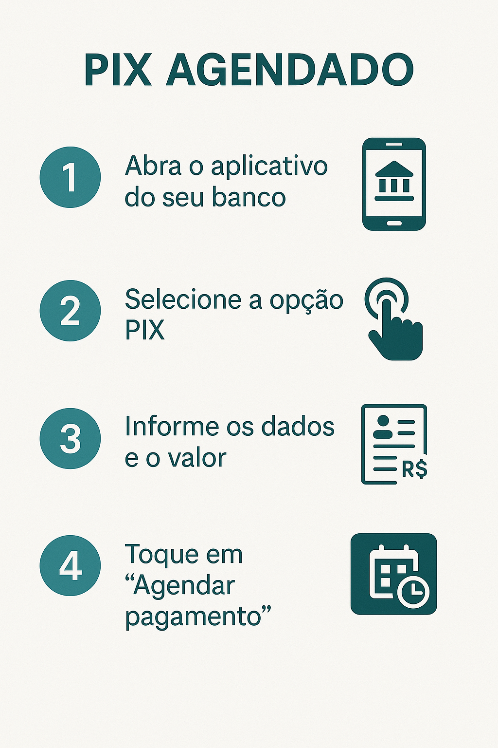 Tutorial Pix agendado, como fazer Pix agendado