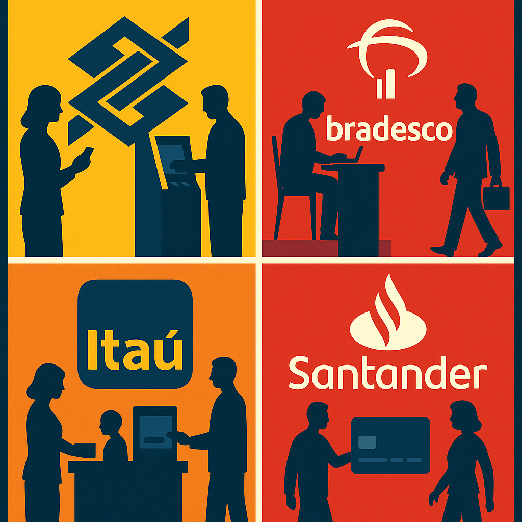 BBAS3 pode amargar queda de 50% no lucro, enquanto ITUB4, BBDC4 e SANB11 mostram resiliência, aponta Safra